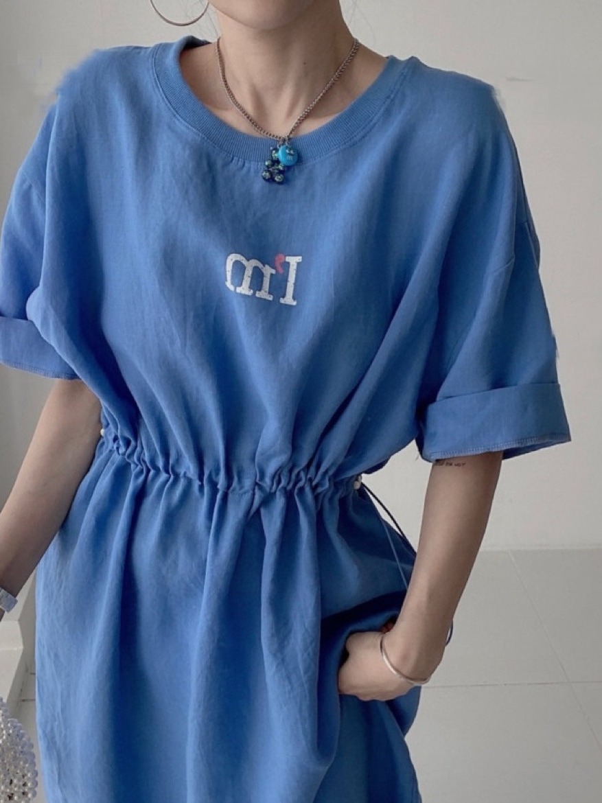 Korean Style A Line Shirt Dress - Vestido Casual Chic de Verão com