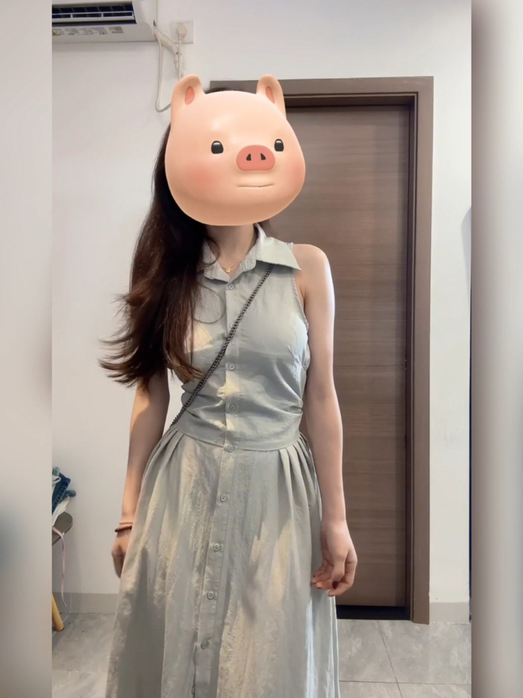 Korean Style A Line Shirt Dress - Vestido Chemise XZY Chic Casual com