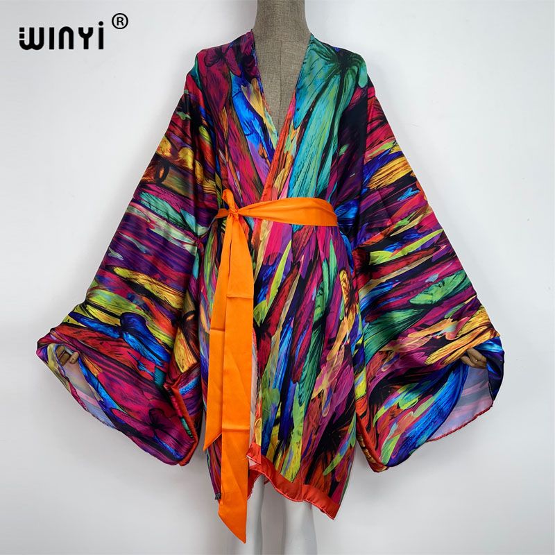 Boho Summer Beach Maxi Dress - Winyi elegante praia bikini doce senhora