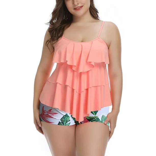Tankini Feminino com Estampa F - Tops avaliação e preço