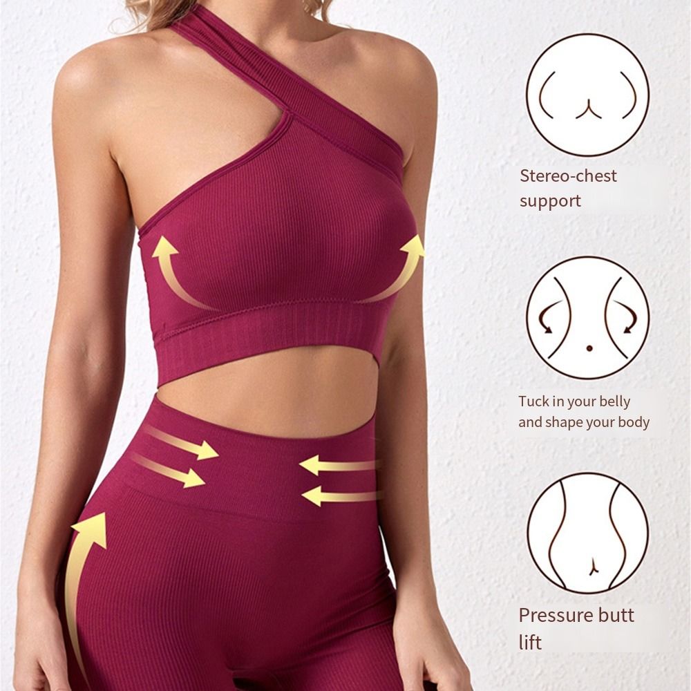 2 pçs reutilizáveis sem costur - Seamless Ribbed Workout Tank Top avaliação e preço