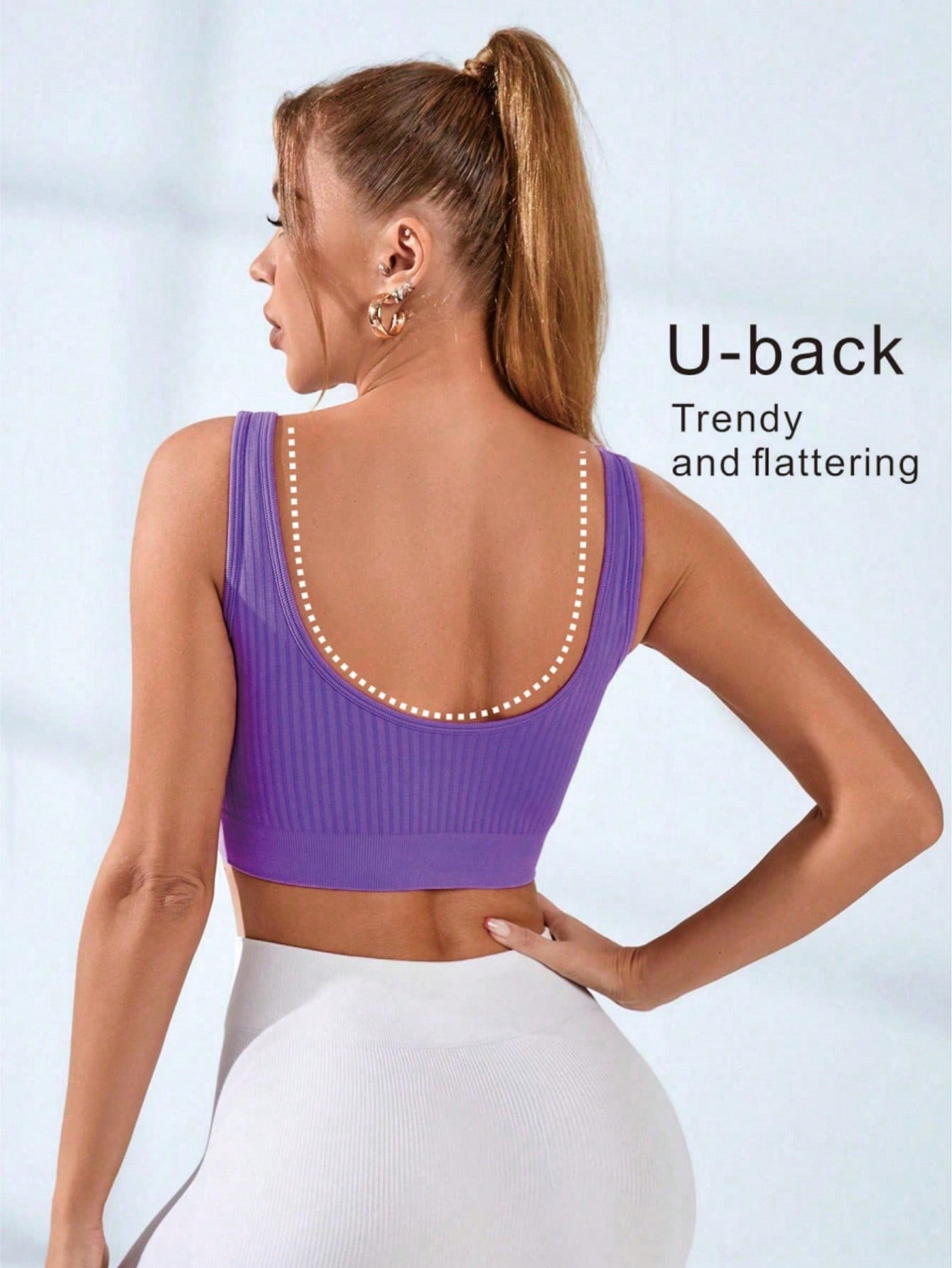 Top Esportivo Feminino Canelad - Seamless Ribbed Workout Tank Top avaliação e preço