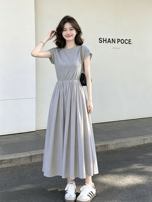 Vestido Feminino Plus Size Est - Korean Style A Line Shirt Dress avaliação e preço