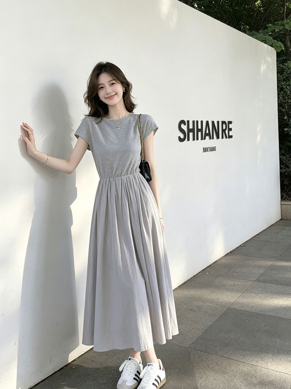 Vestido Feminino Plus Size Est - Korean Style A Line Shirt Dress avaliação e preço
