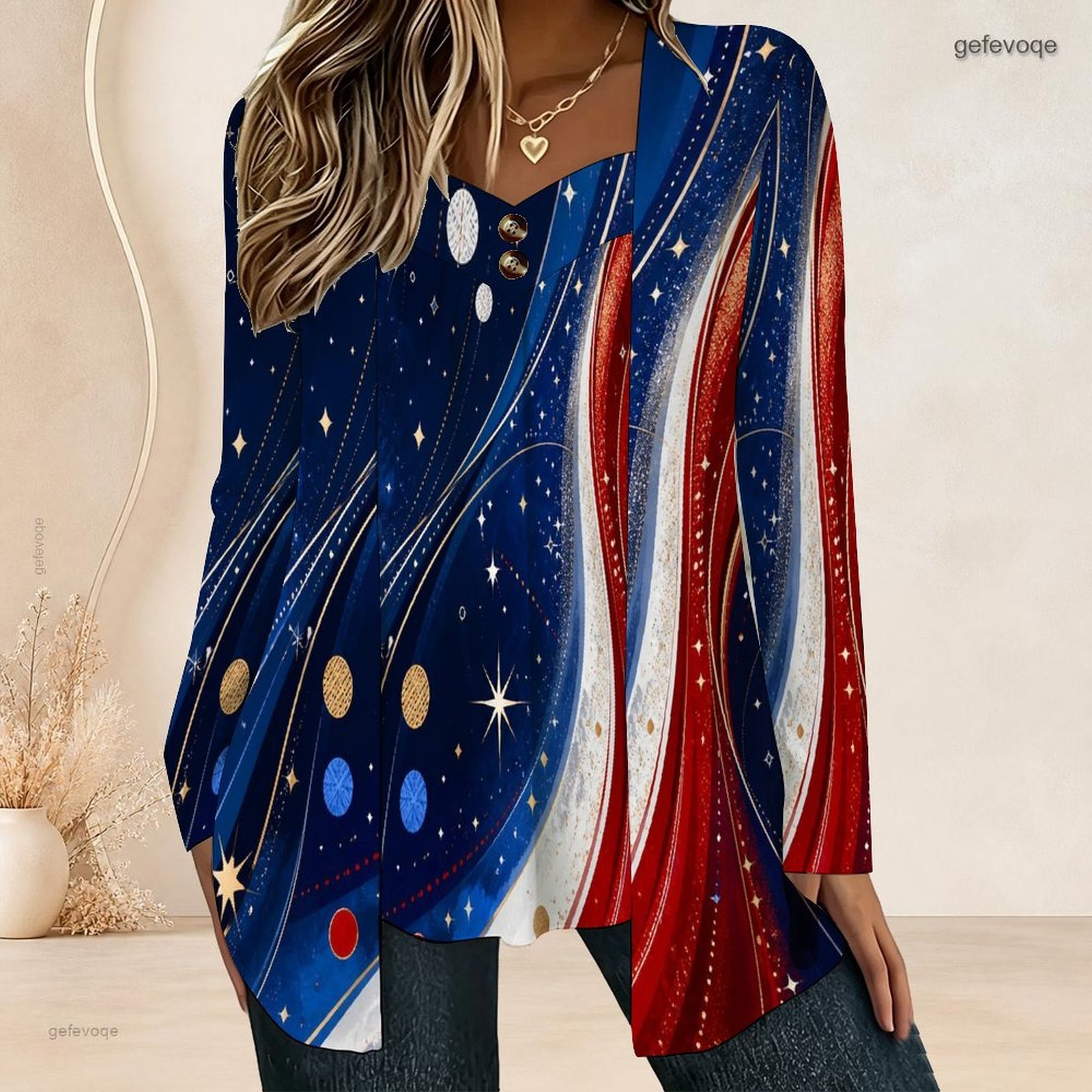 Blusa Feminina Falsa de Duas P - Blouses avaliação e preço