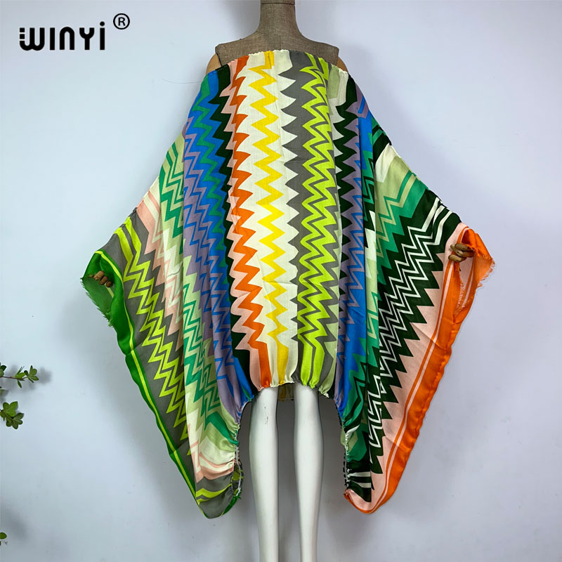 WINYI Vestidos Maxi Femininos  - Boho Summer Beach Maxi Dress avaliação e preço