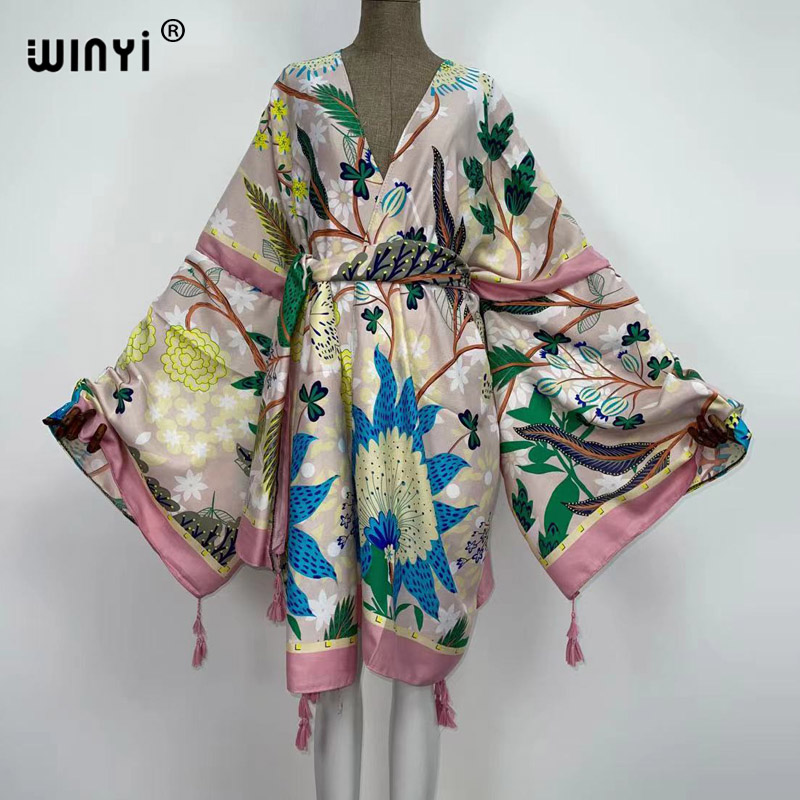 Vestidos de Outono WINYI para  - Boho Summer Beach Maxi Dress avaliação e preço