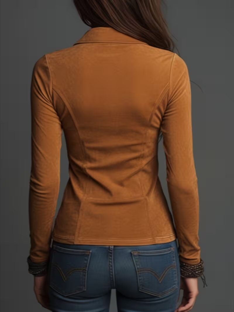 Camisa Feminina Slim Fit com L - Blouses avaliação e preço