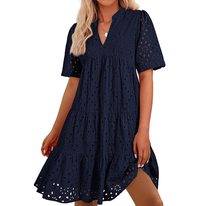 Vestido de Verão Boêmio Femini - French Vintage Floral Midi Dress avaliação e preço