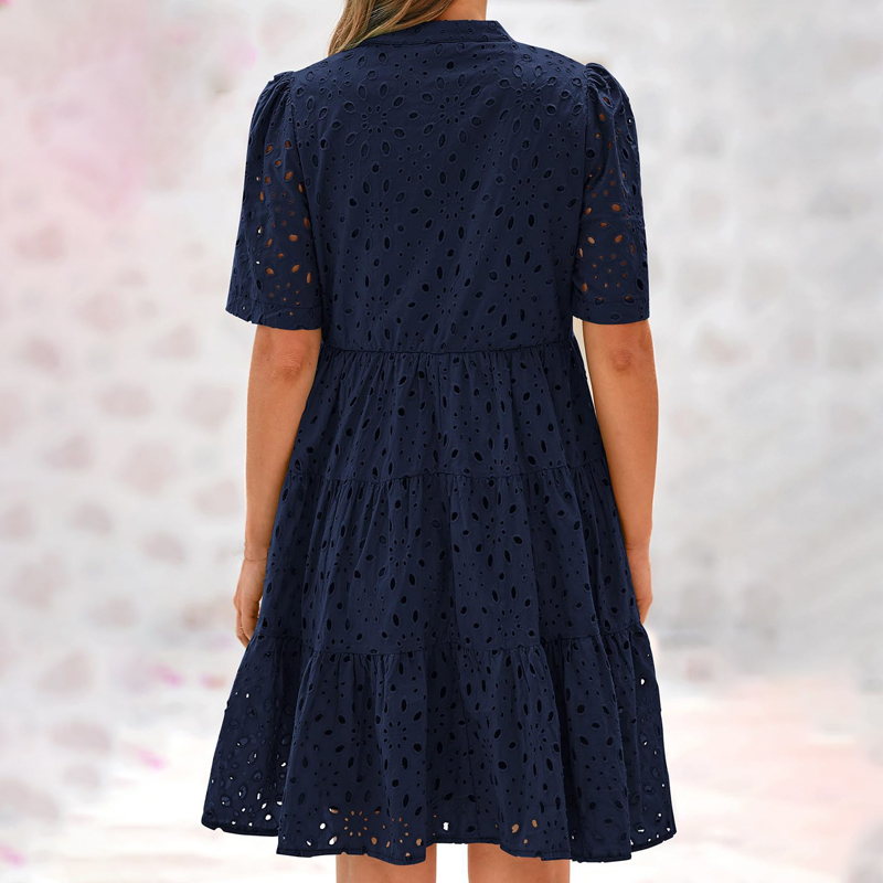 Vestido de Verão Boêmio Femini - French Vintage Floral Midi Dress avaliação e preço