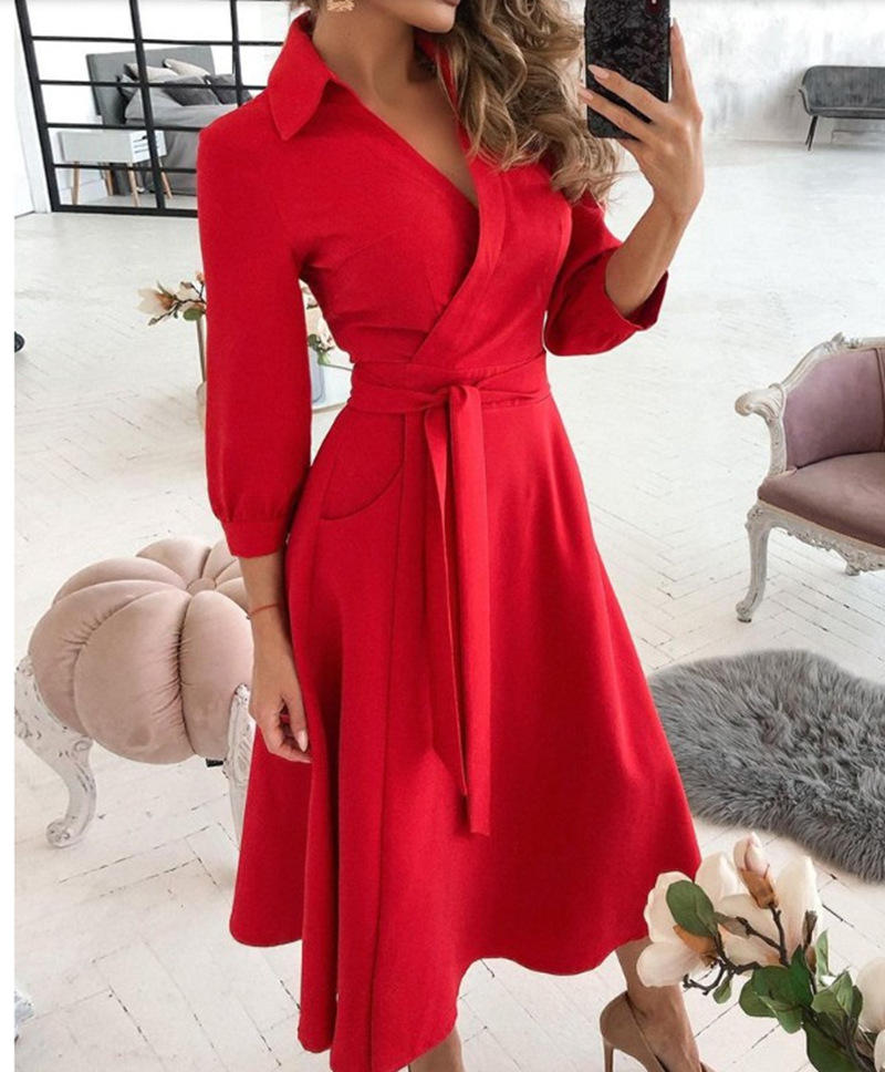 Mulheres vestido de impressão  - French Vintage Floral Midi Dress avaliação e preço
