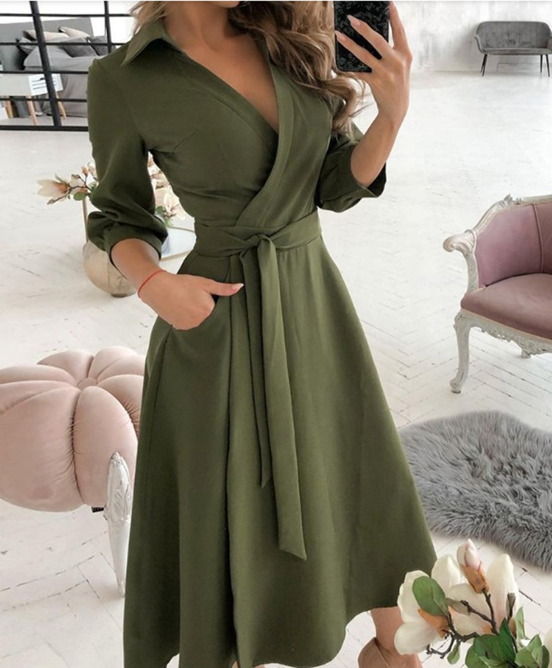 Mulheres vestido de impressão  - French Vintage Floral Midi Dress avaliação e preço