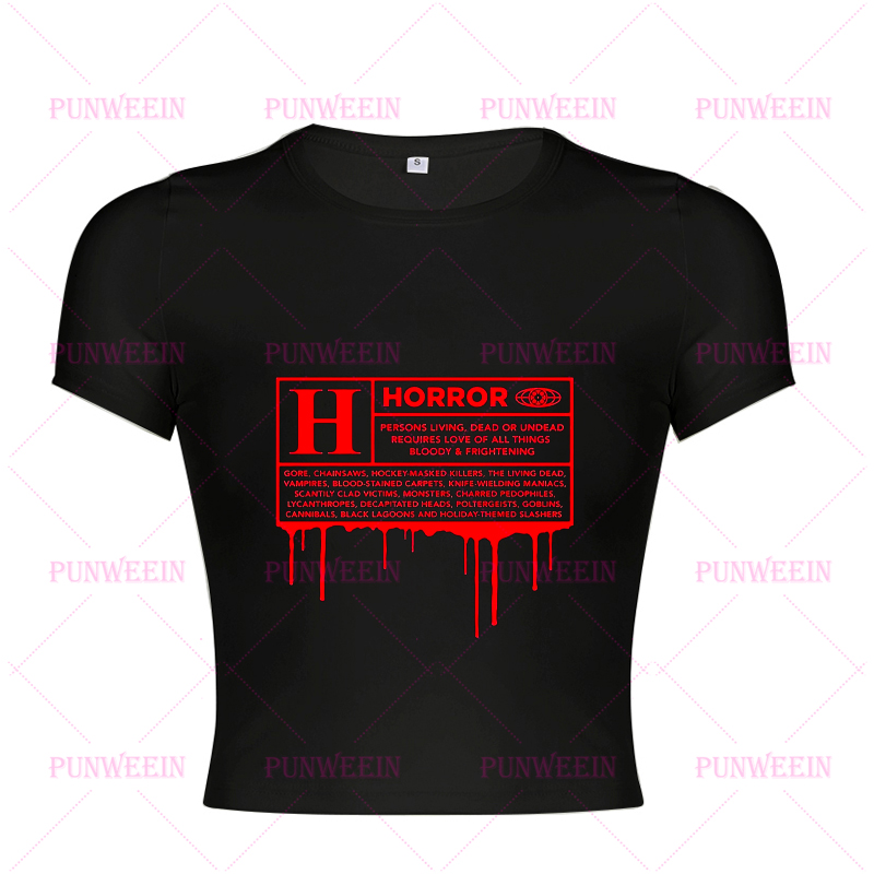 Camiseta Cropped Punk Grunge c - Y2K Graphic Baby Tee Crop avaliação e preço