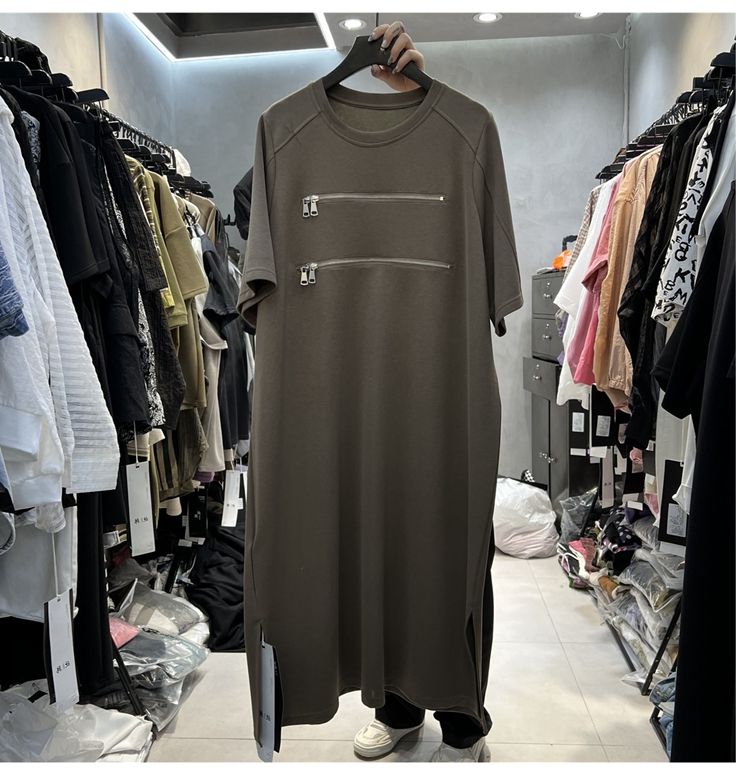 Vestido T-Shirt Feminino Plus  - Korean Style A Line Shirt Dress avaliação e preço